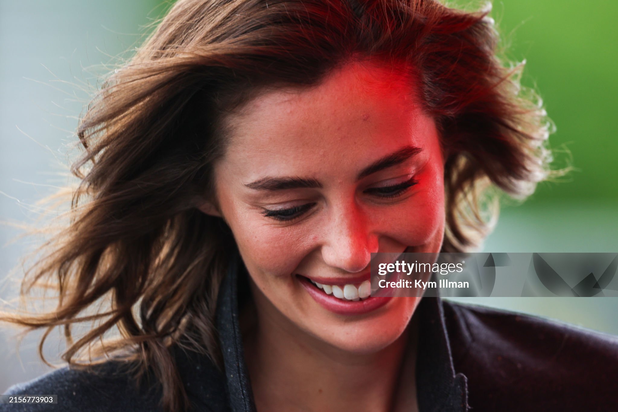 Rebecca Donaldson, the girlfriend of Carlos Sainz, arrives in the paddock during the F1 Grand Prix of Canada at Circuit Gilles Villeneuve in Montreal, Canada, on June 09, 2024. 