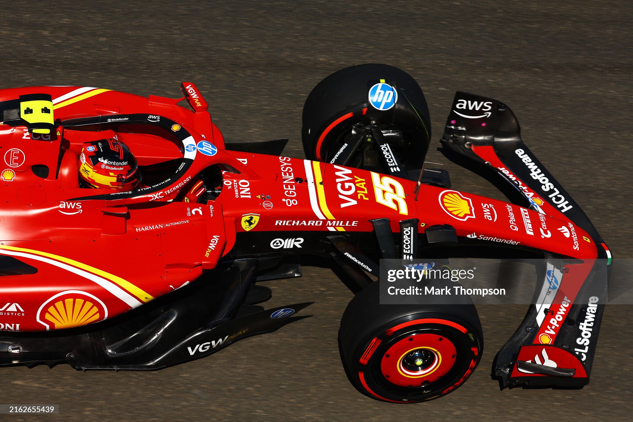 Carlos Sainz driving the Ferrari SF-24 on track during practice ahead of the F1 Grand Prix of Hungary at Hungaroring in Budapest, Hungary, on July 19, 2024. 