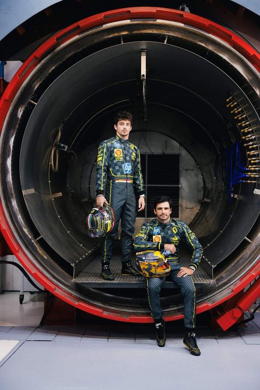 Carlos Sainz and Charles Leclerc at Monza in 2024.