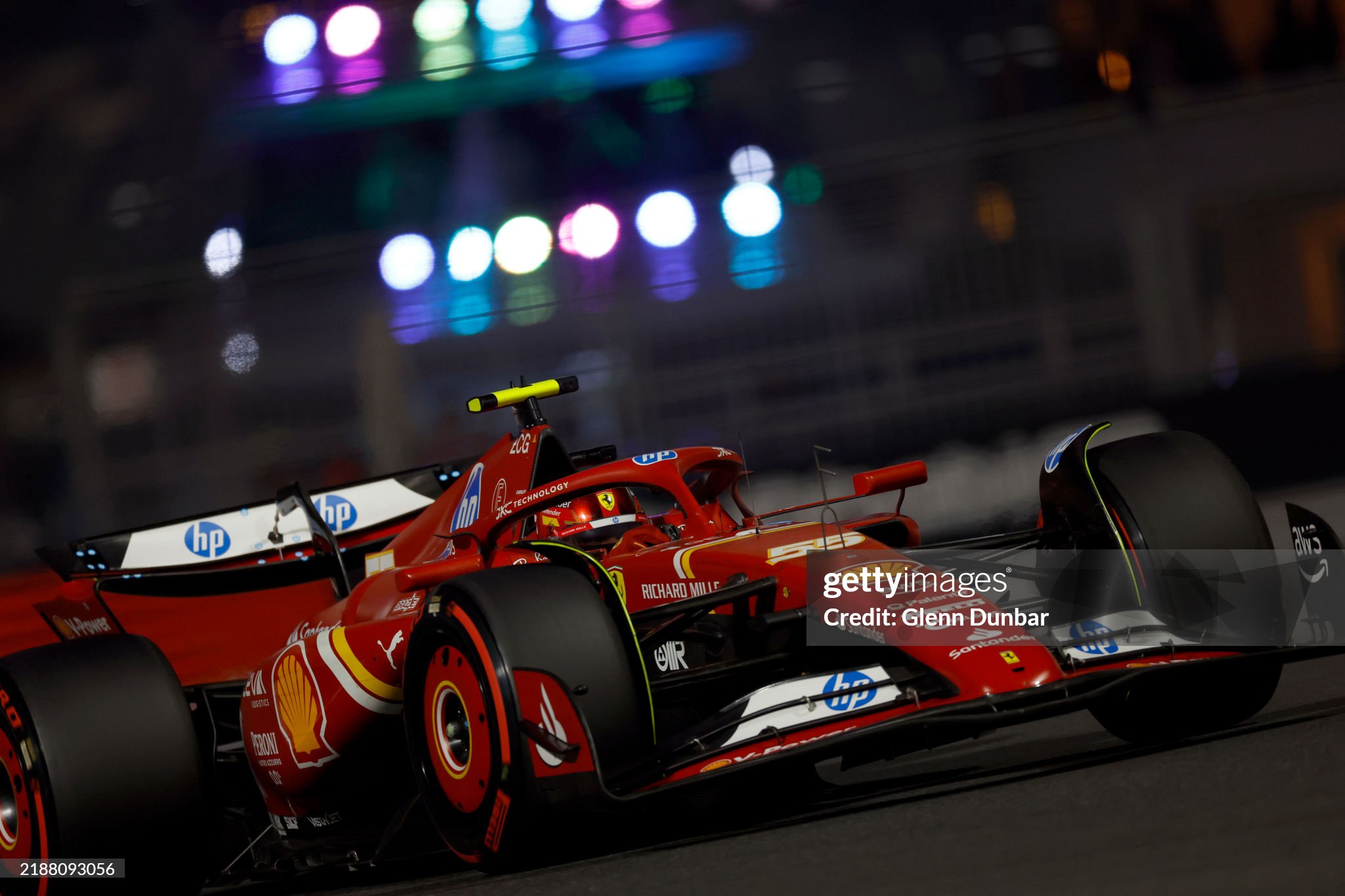 Carlos Sainz in action during qualifying for the F1 Grand Prix of Abu Dhabi on December 07, 2024. 