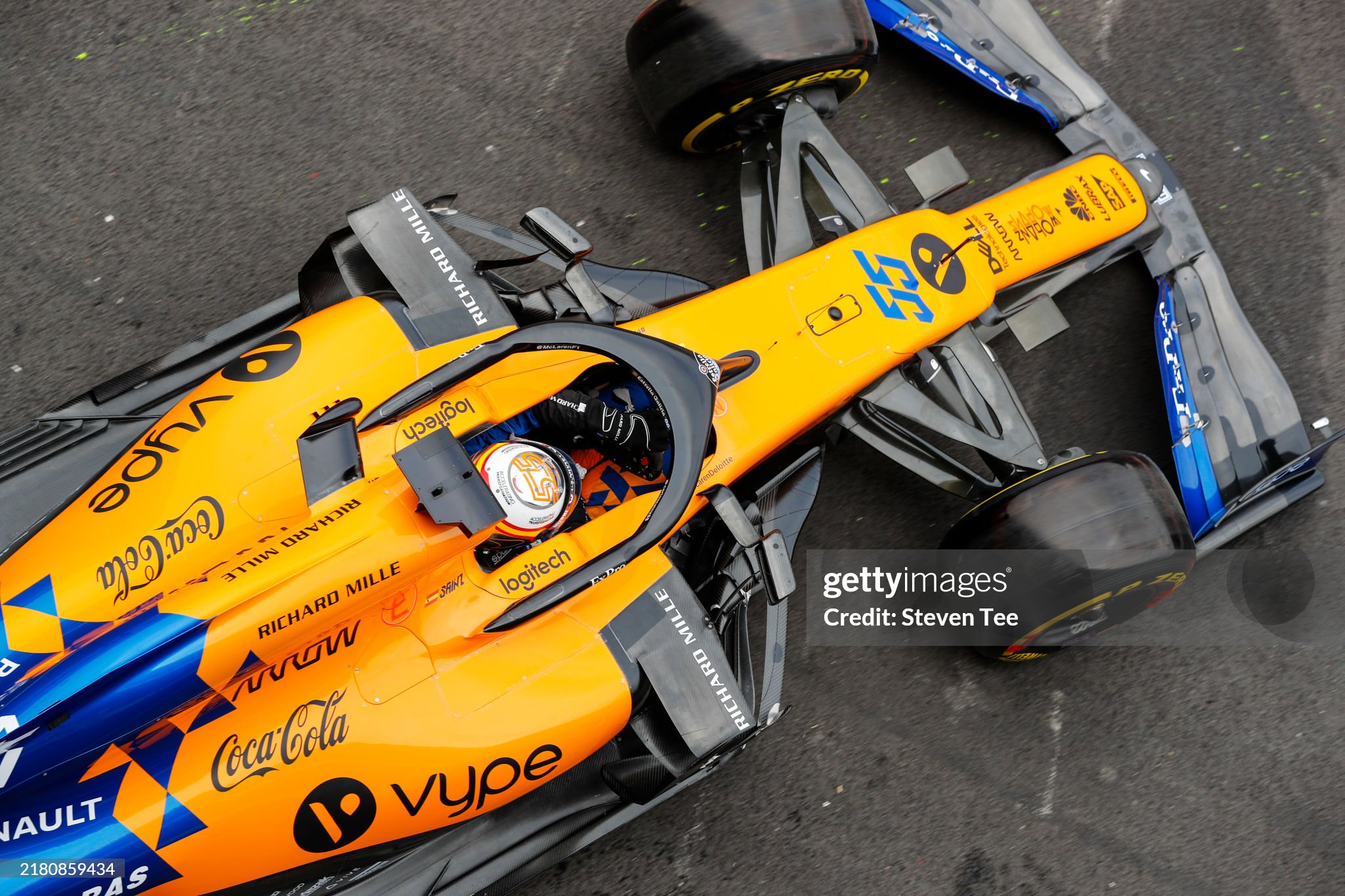 Carlos Sainz Jr., McLaren MCL34, during the Mexican Grand Prix at Autodromo Hermanos Rodriguez on October 25, 2019. 