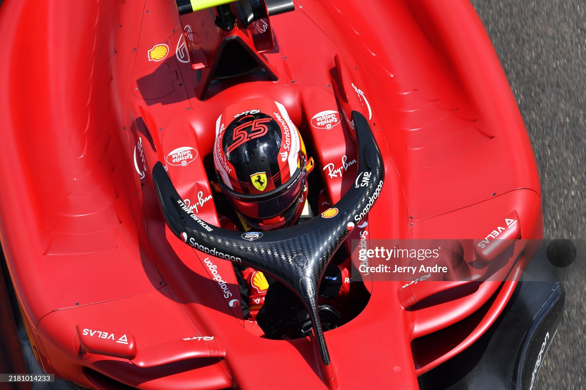 Carlos Sainz, Ferrari F1-75, during the Miami Grand Prix at Miami International Autodrome on Friday May 06, 2022. 