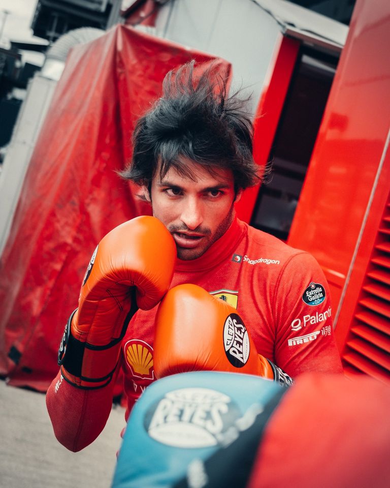 Carlos Sainz in boxer version on 15 July 2022. 