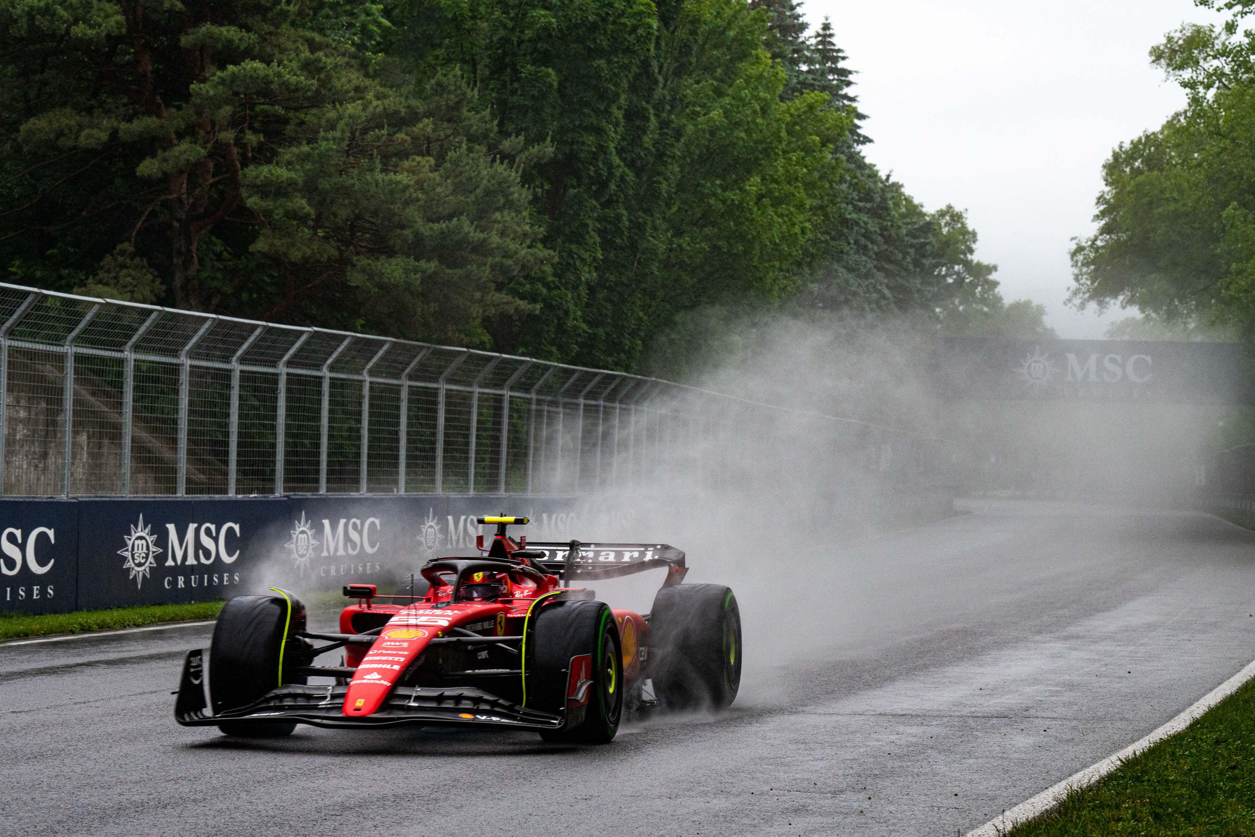 Carlos Sainz during qualifying of the Canadian Grand Prix on 17 June 2023. 