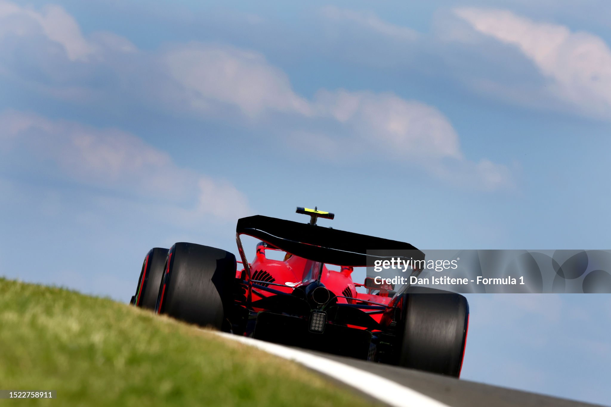 Carlos Sainz of Spain driving the Ferrari SF-23 on track during practice ahead of the F1 Grand Prix of Great Britain at Silverstone Circuit on July 07, 2023 in Northampton, England. 