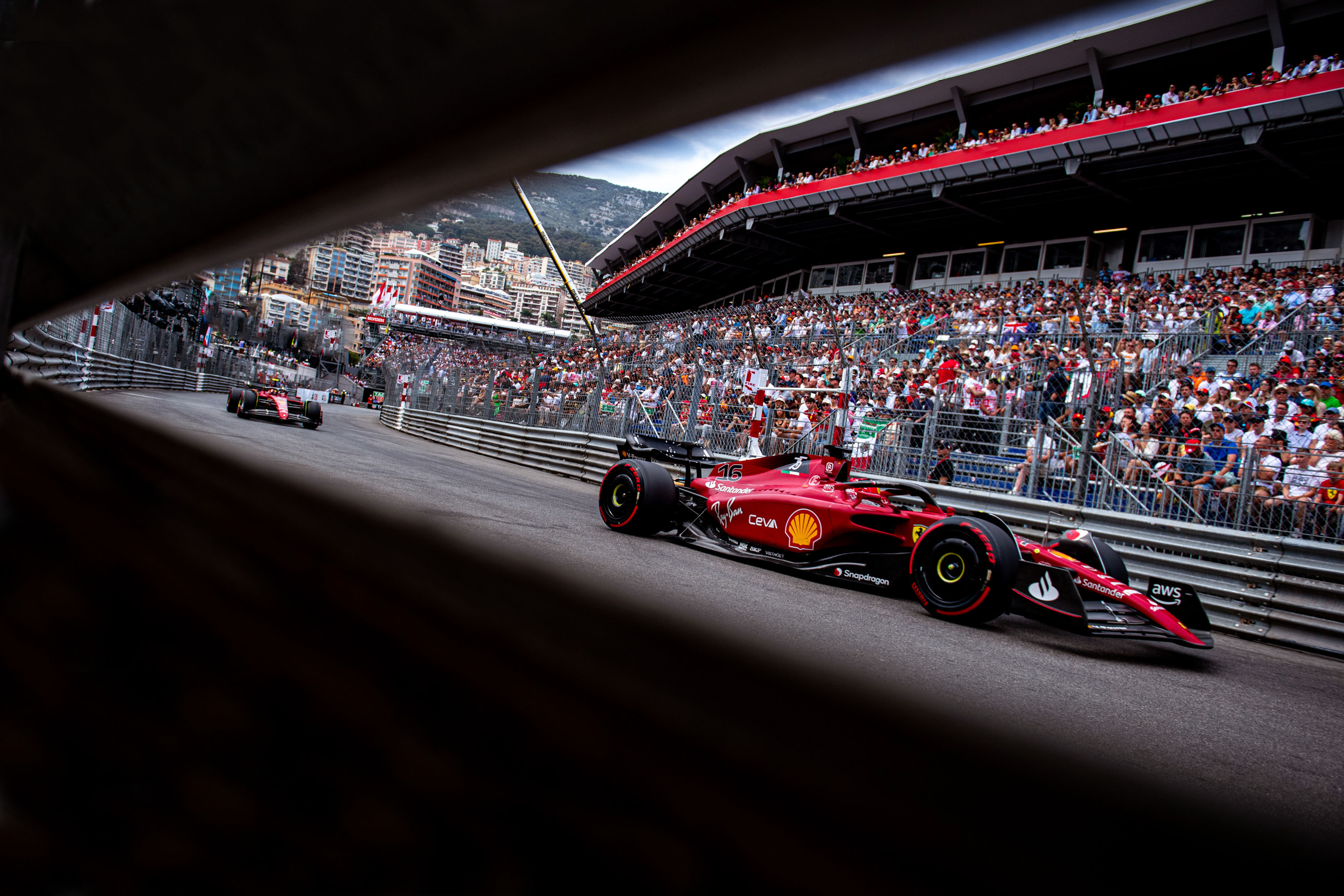 Charles Leclerc during qualifying for the 2022 Monaco Grand Prix. 