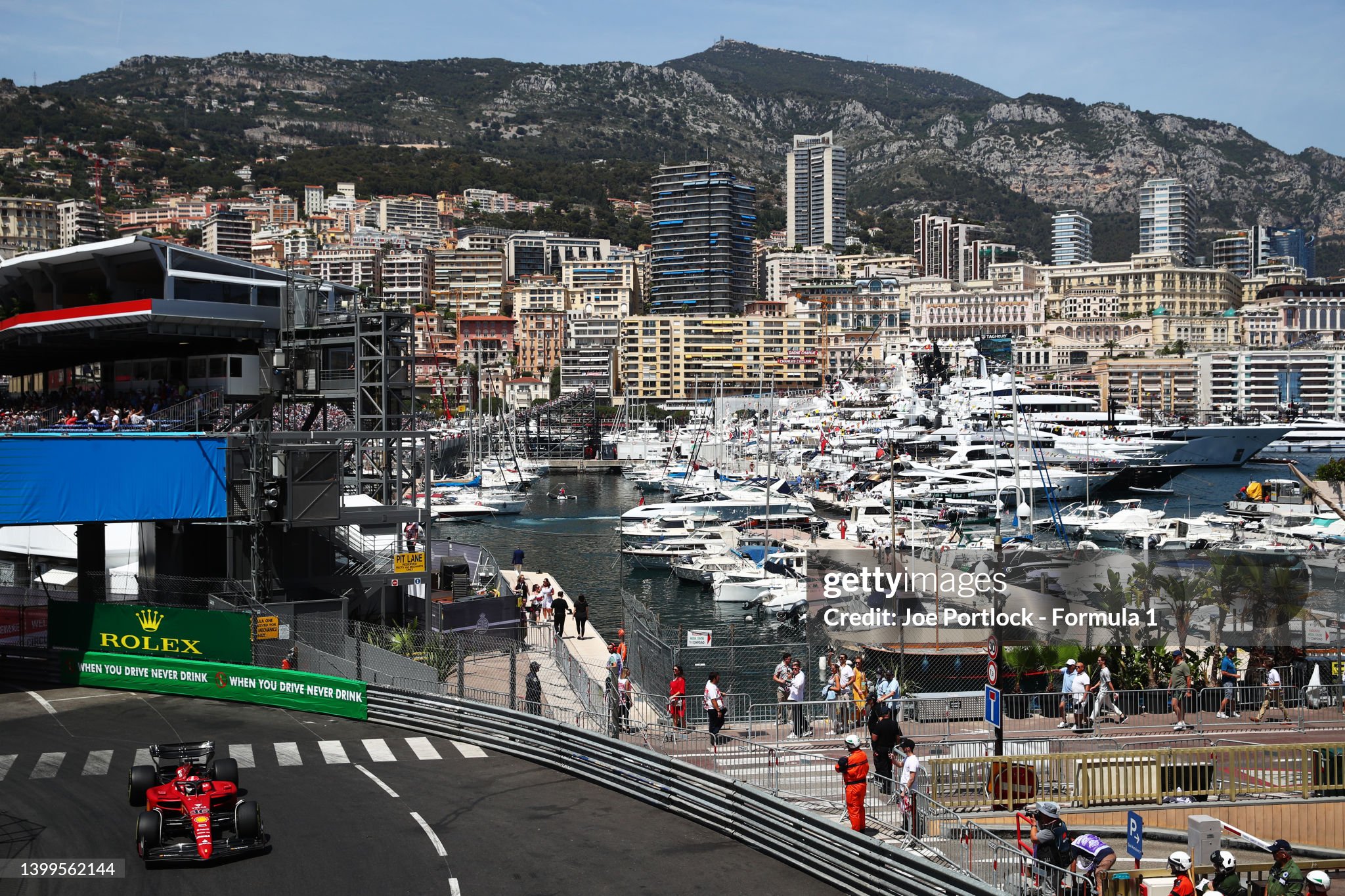 Charles Leclerc driving the Ferrari F1-75 on track during practice ahead of the F1 Grand Prix of Monaco at Circuit de Monaco on 27 May 2022 in Monte-Carlo, Monaco. 