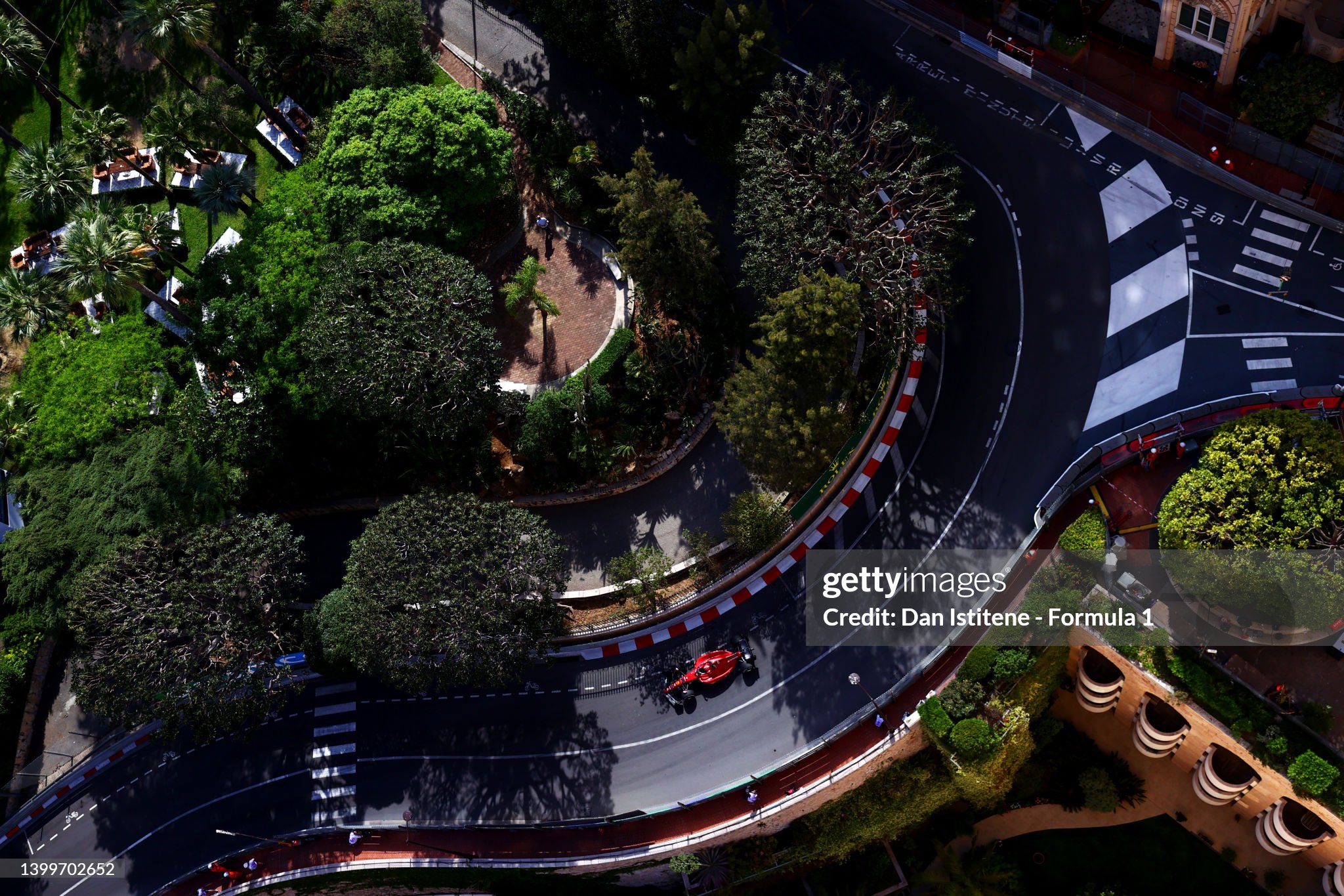 Charles Leclerc driving the Ferrari F1-75 during practice ahead of the F1 Grand Prix of Monaco at Circuit de Monaco on May 27, 2022.