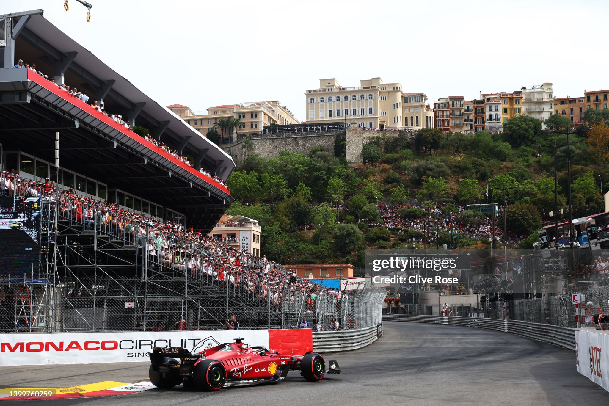 Charles Leclerc driving the Ferrari F1-75 on track during qualifying ahead of the F1 Grand Prix of Monaco at Circuit de Monaco on May 28, 2022. 