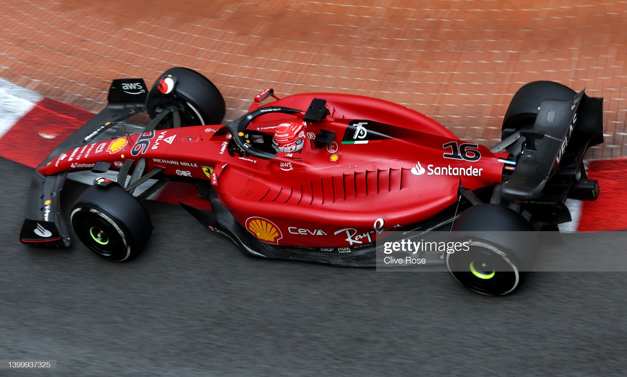 Charles Leclerc driving the Ferrari F1-75 on track during the F1 Grand Prix of Monaco at Circuit de Monaco on May 29, 2022. 