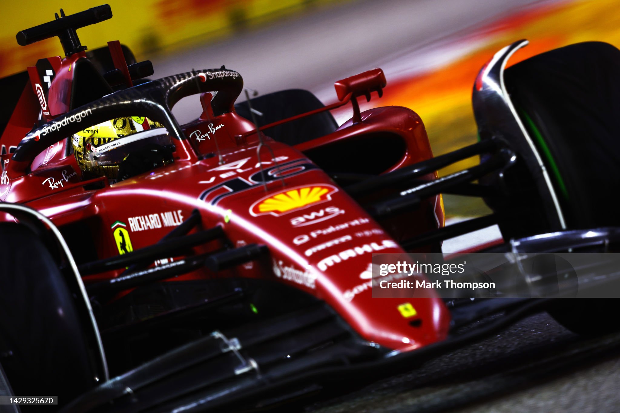 Charles Leclerc driving the Ferrari F1-75 on track during final practice ahead of the F1 Grand Prix of Singapore at Marina Bay Street Circuit on October 01, 2022. 