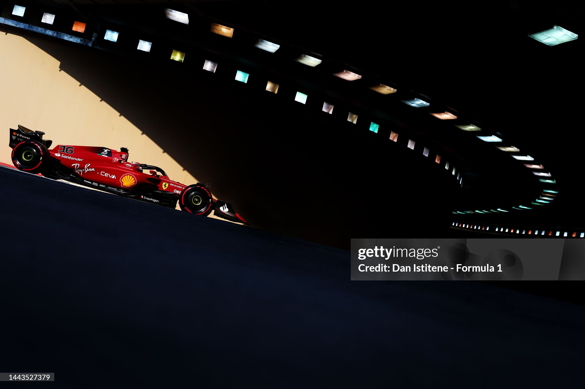 Charles Leclerc driving the Ferrari F1-75 on track during Formula 1 testing at Yas Marina Circuit on November 22, 2022 in Abu Dhabi. 