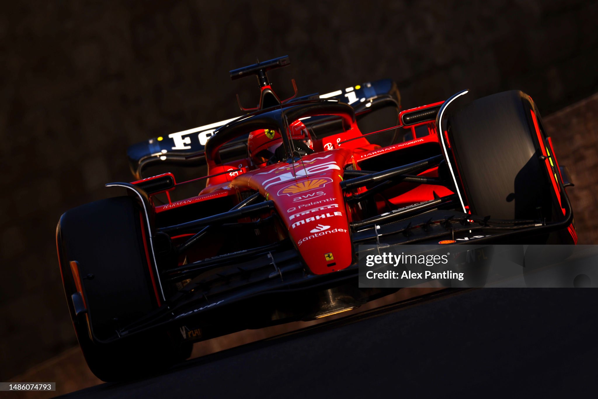 Charles Leclerc driving the Ferrari SF-23 on track during qualifying ahead of the F1 Grand Prix of Azerbaijan at Baku City Circuit on April 28, 2023. 