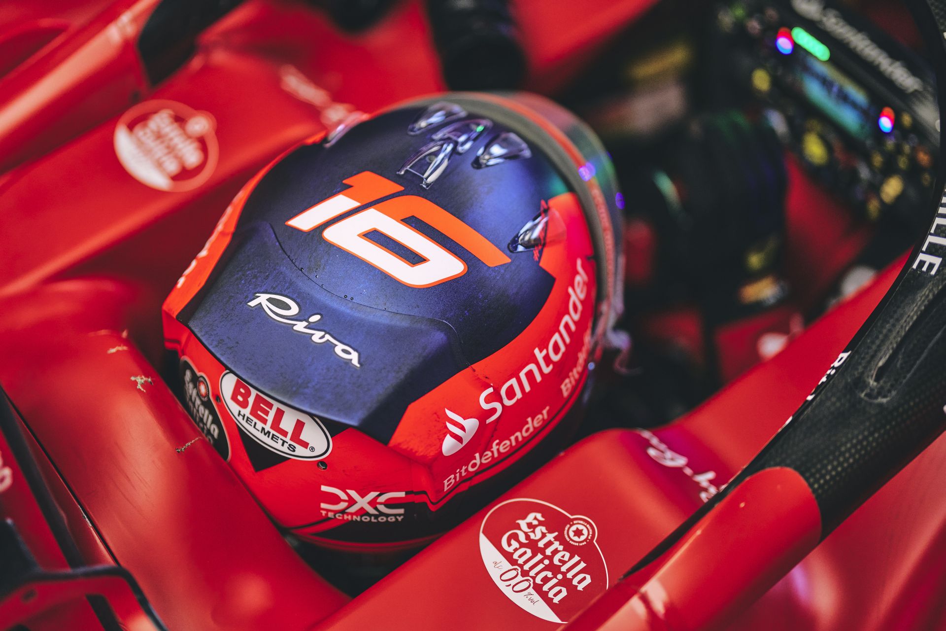 Charles Leclerc in his Ferrari during qualifying for the 2023 Canadian Grand Prix. 