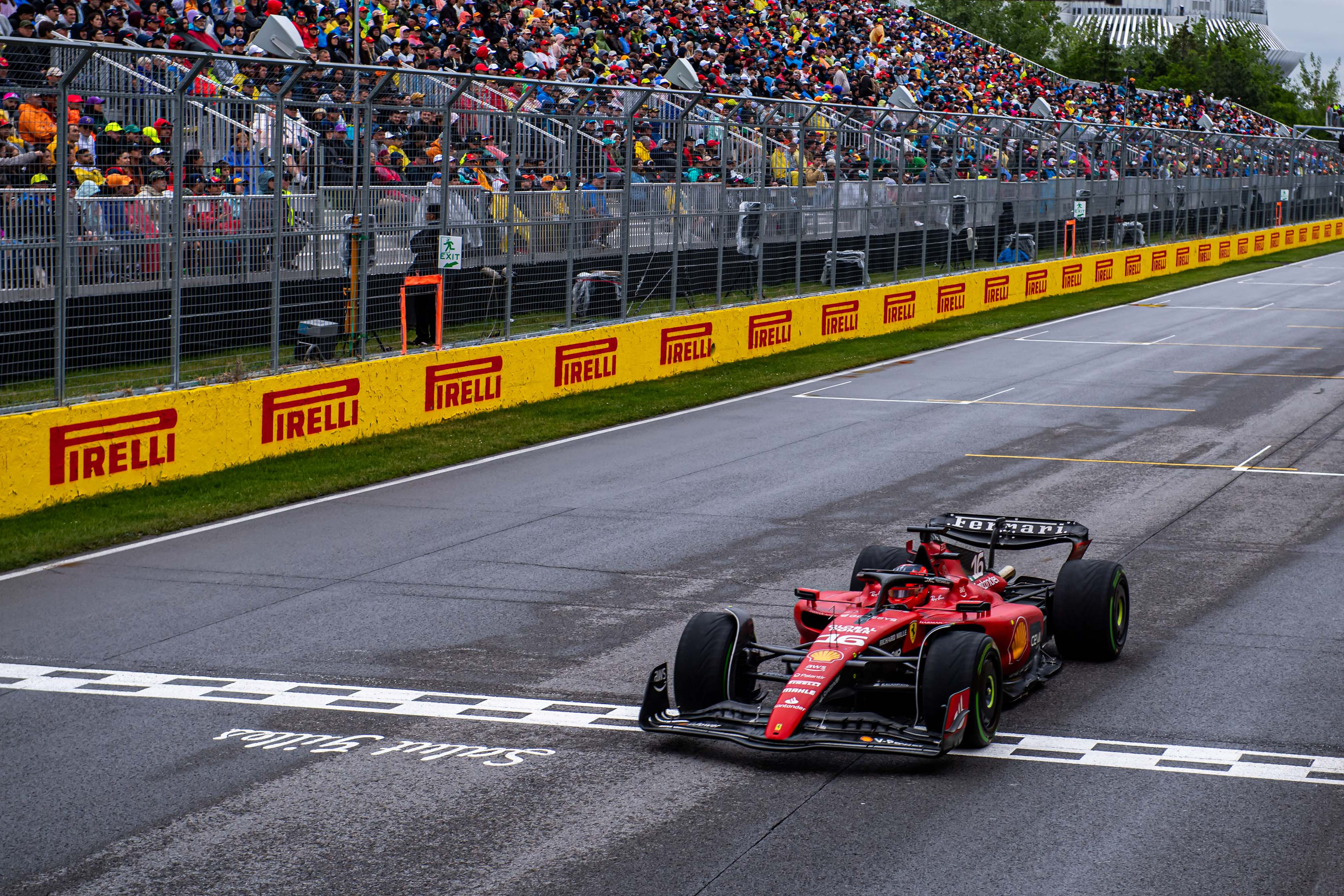 Charles Leclerc in action during qualifying for the 2023 Canadian Grand Prix. 