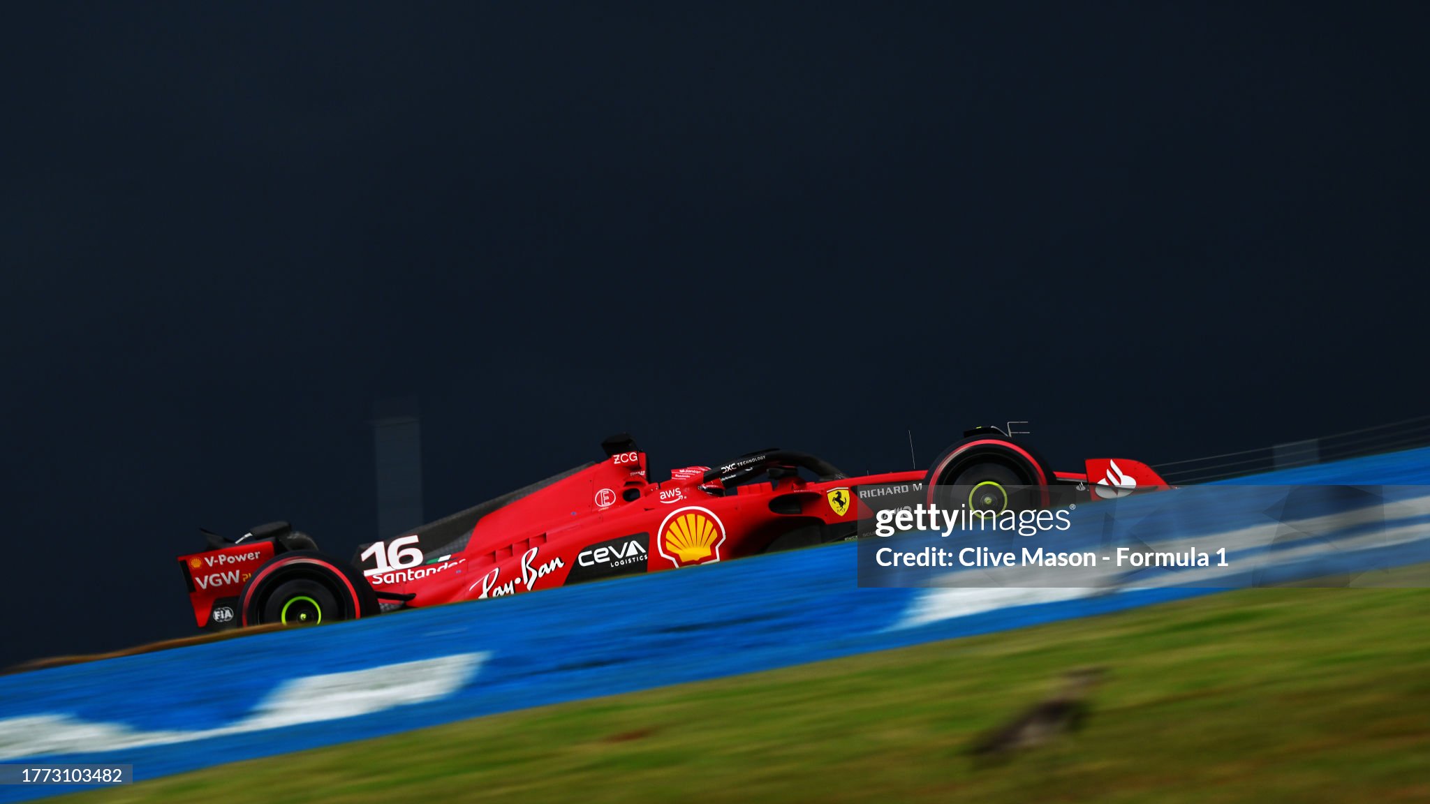 Charles Leclerc driving the Ferrari SF-23 on track during qualifying ahead of the F1 Grand Prix of Brazil at Autodromo Jose Carlos Pace on November 03, 2023. 