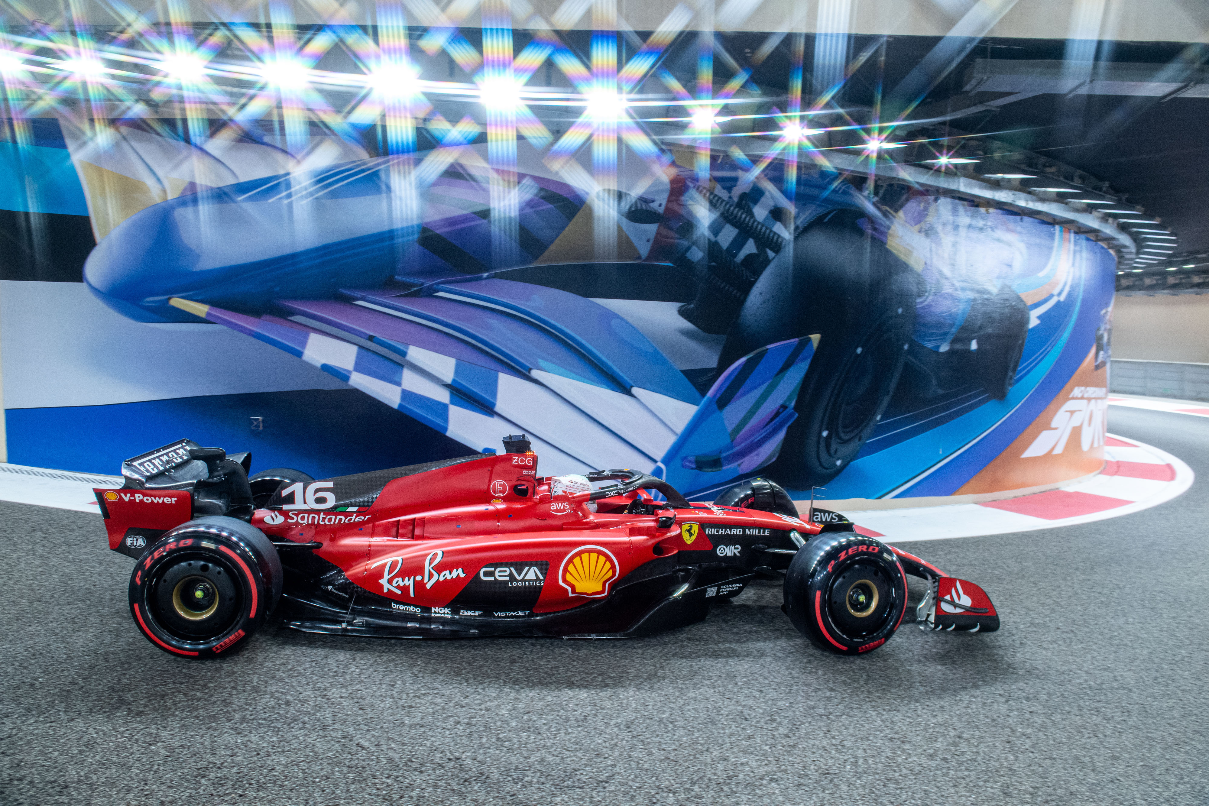 Charles Leclerc in action during qualifying of the 2023 Abu Dhabi Grand Prix. 