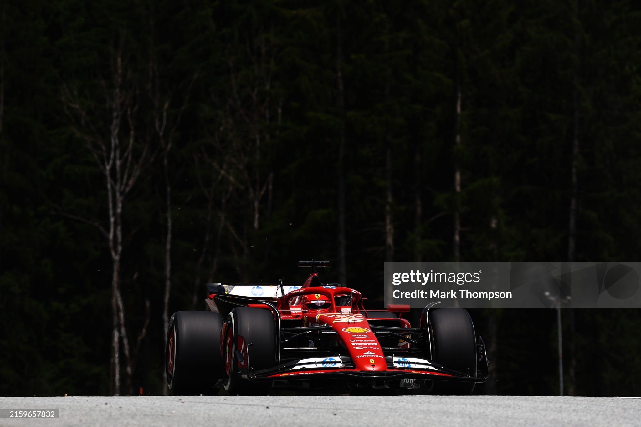 Charles Leclerc driving the Ferrari SF-24 on track during practice ahead of the F1 Grand Prix of Austria at Red Bull Ring on 28 June 2024 in Spielberg, Austria. 