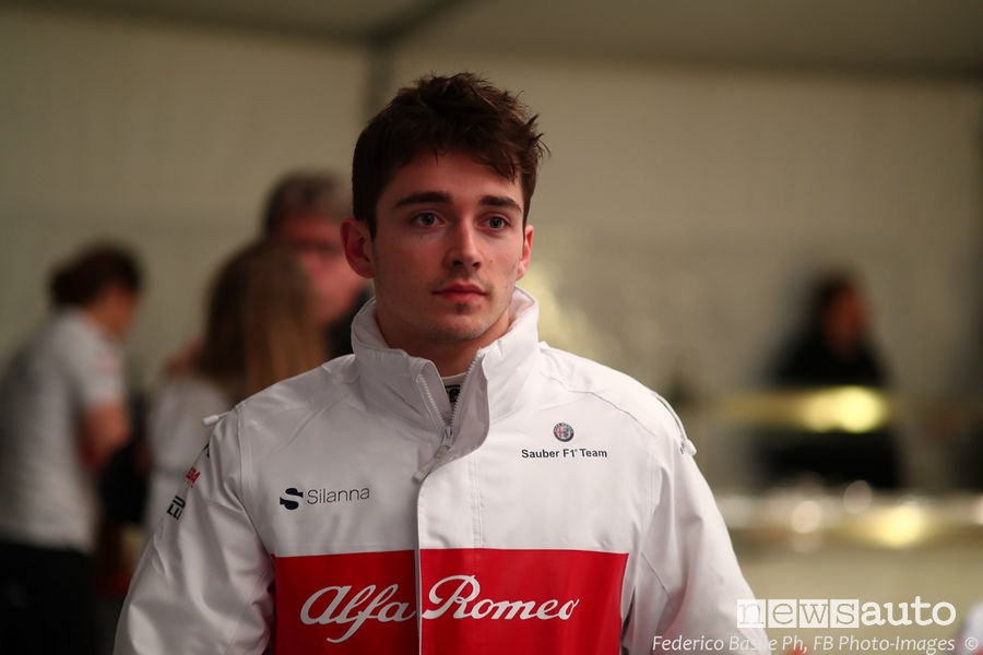 Charles Leclerc at Alfa Romeo Sauber.