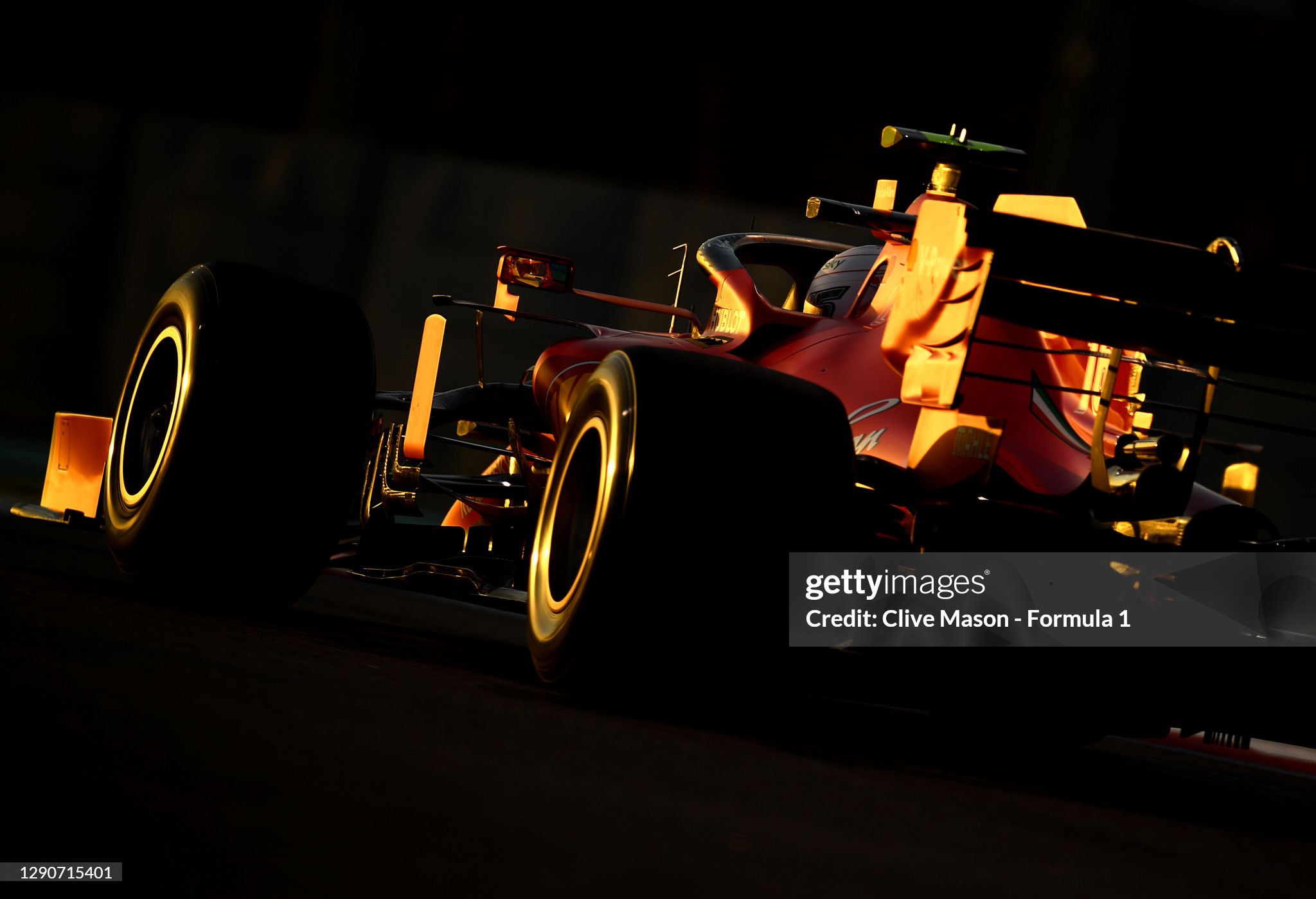 Charles Leclerc driving the Ferrari SF1000 during practice ahead of the F1 Grand Prix of Abu Dhabi at Yas Marina Circuit on December 11, 2020. 