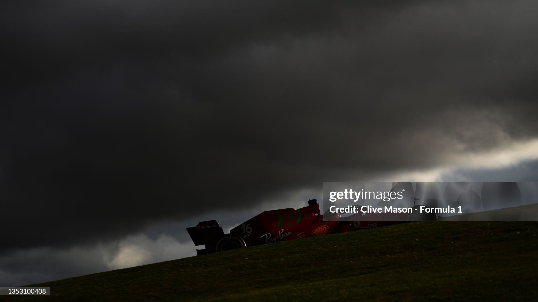 Charles Leclerc driving the Ferrari SF21 during the sprint race ahead of the F1 Grand Prix of Brazil at Autodromo Jose Carlos Pace on 13 November 2021 in Sao Paulo. 