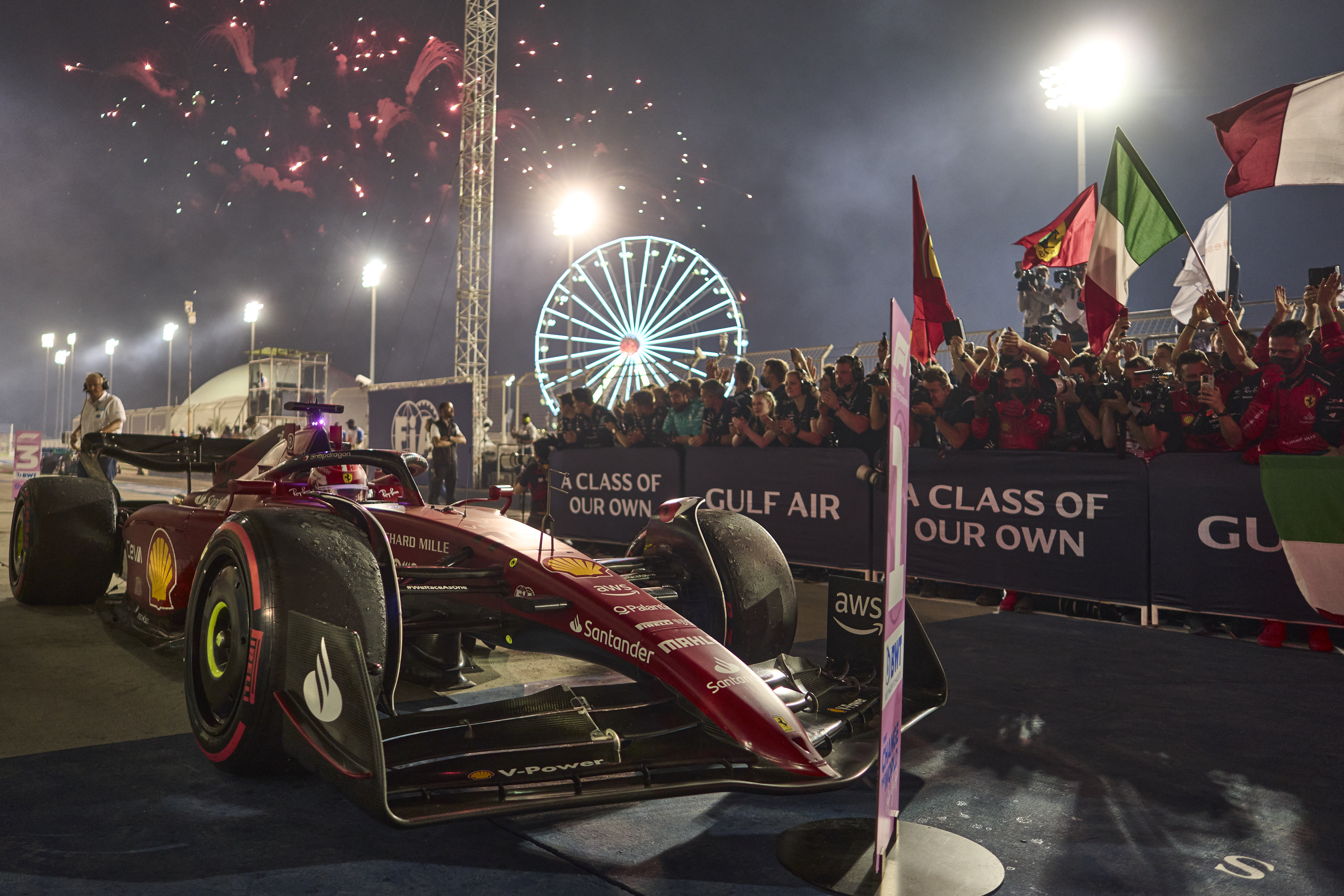 Charles Leclerc, the winner of the 2022 Bahrain Grand Prix. 