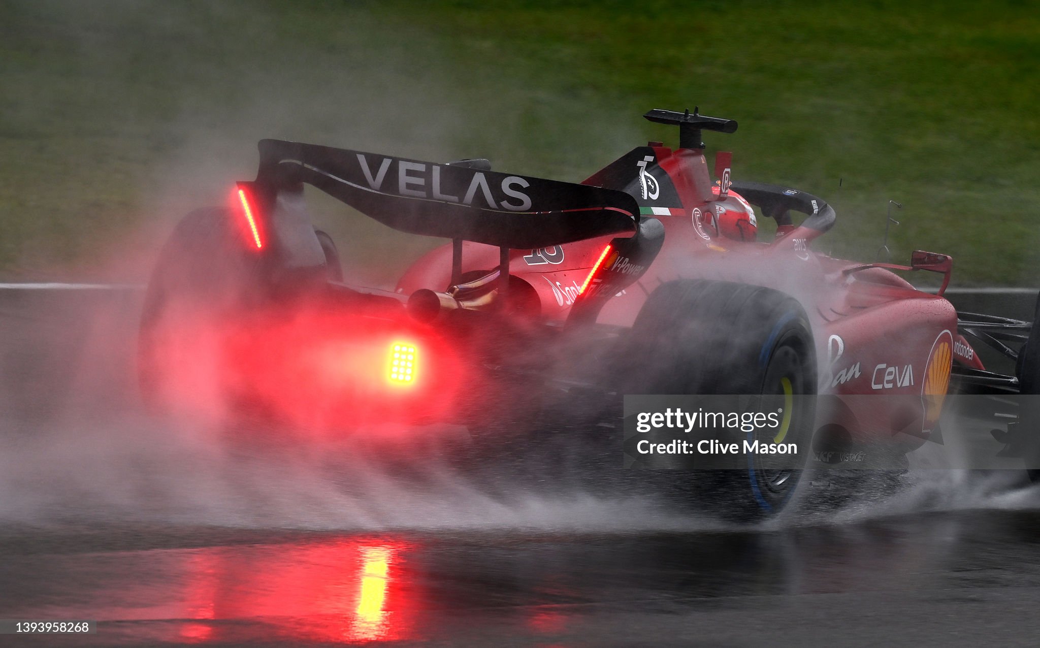 Charles Leclerc driving the Ferrari F1-75 on track during practice ahead of the F1 Grand Prix of Emilia Romagna at Imola on April 22, 2022. 