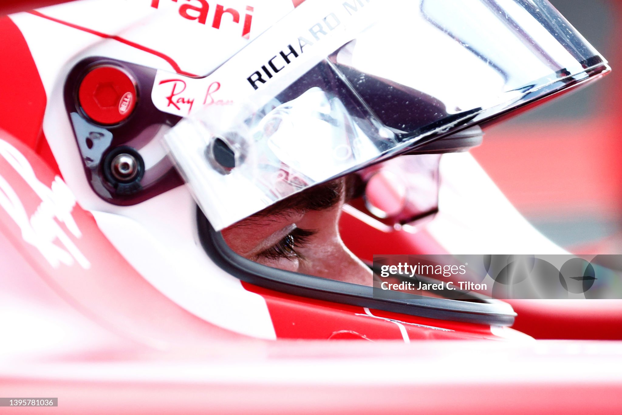 Charles Leclerc looks on in the pitlane during practice ahead of the F1 Grand Prix of Miami at the Miami International Autodrome on May 06, 2022. 