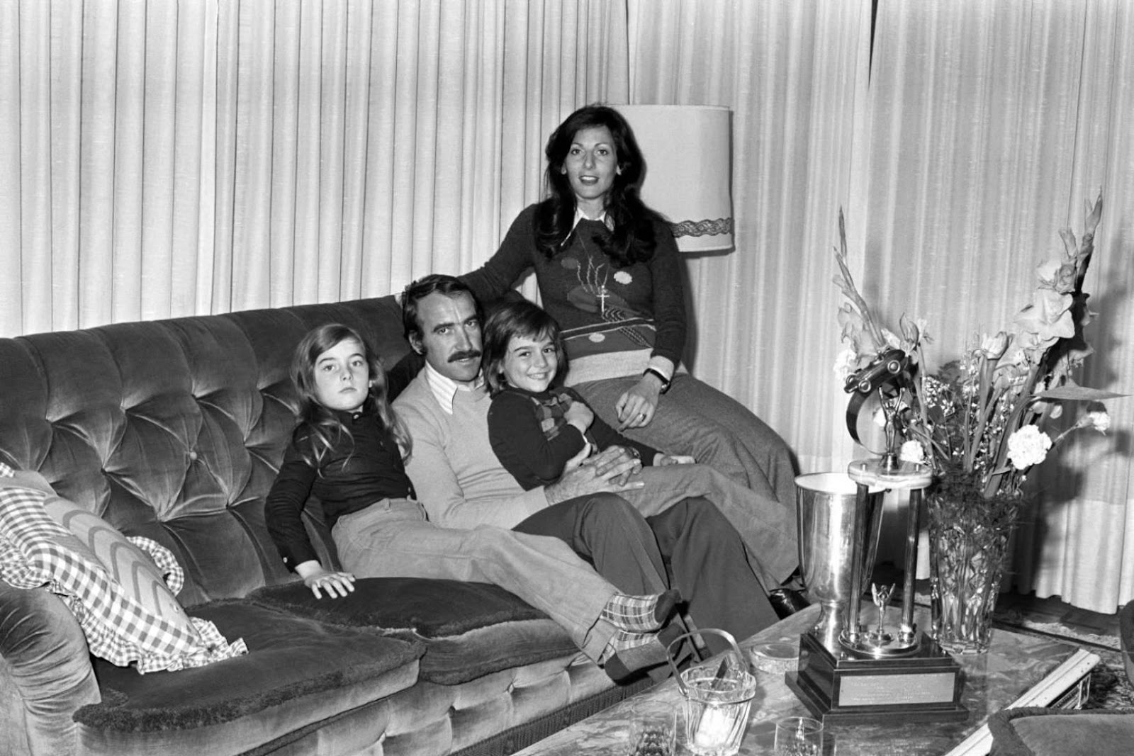 Clay Regazzoni with his family.