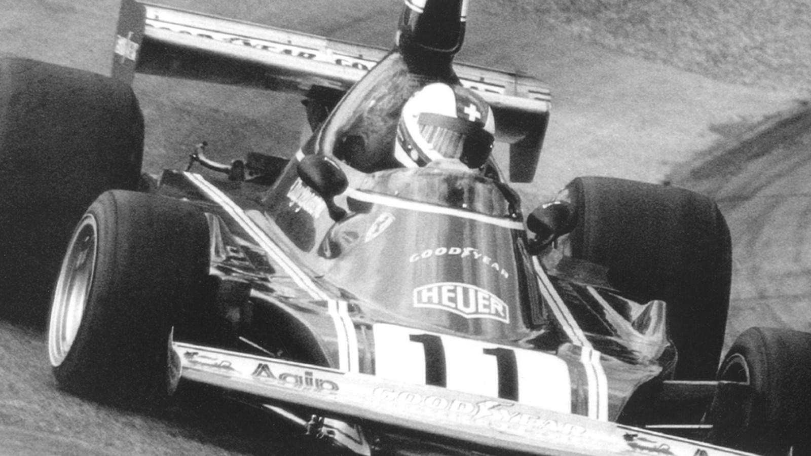 Clay Regazzoni driving a Ferrari.