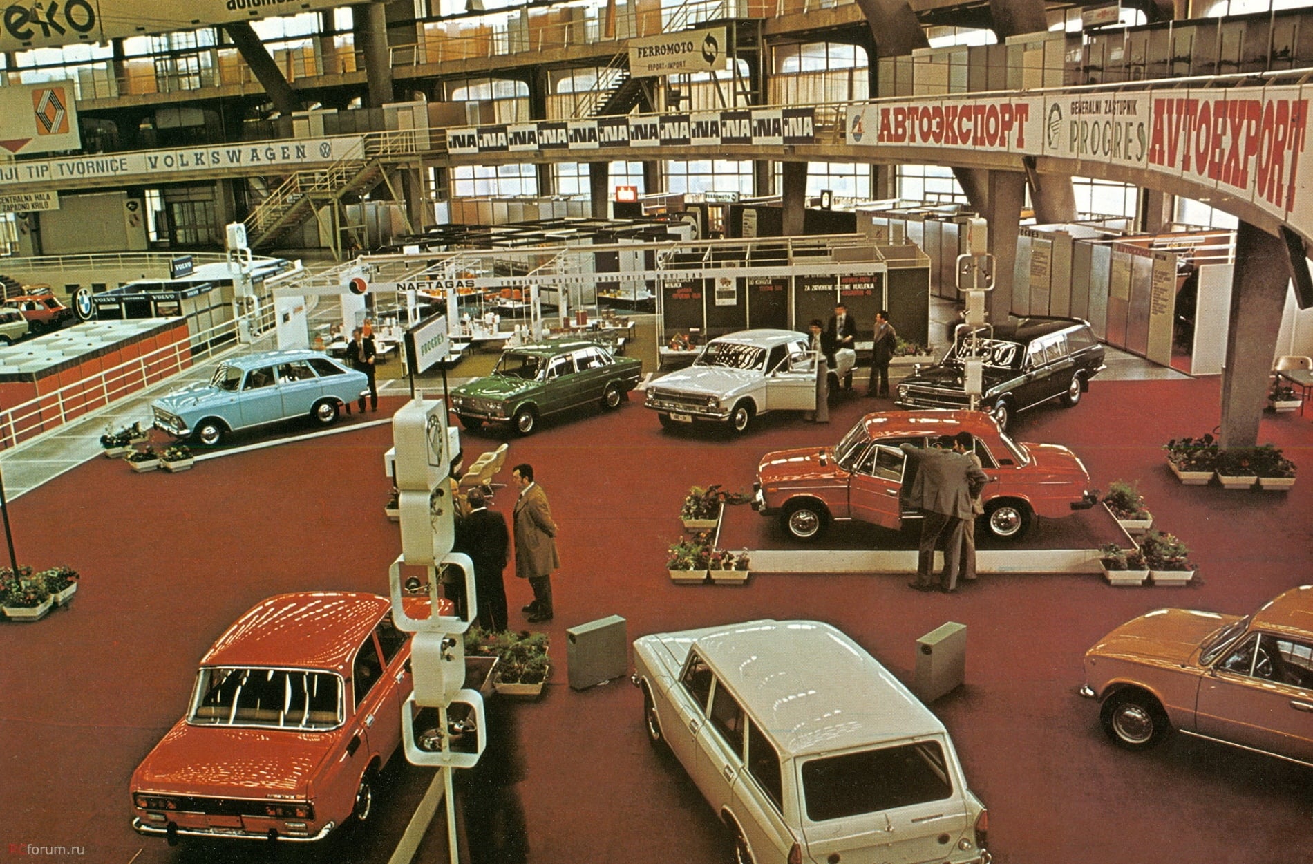 Automobile exhibition in Belgrade in 1977.