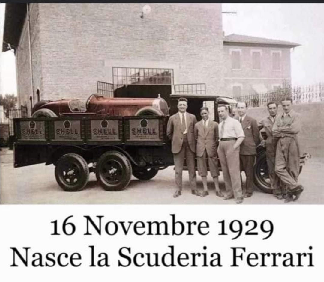 Group photo on the day Scuderia Ferrari was founded on 16 November 1929.
