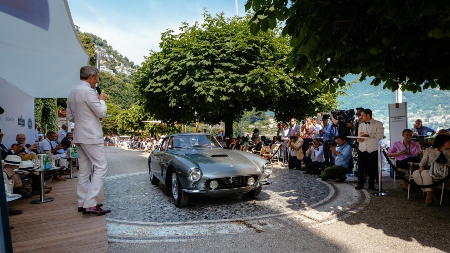 David MacNeil and his 1960 Ferrari 250 GT SWB Berlinetta won the GT Class at 2018 Concorso d'Eleganza Villa d'Este. That's MacNeil collecting his prize above. He purchased Ferrari 250 GTO #4153GT a week or two before this event.