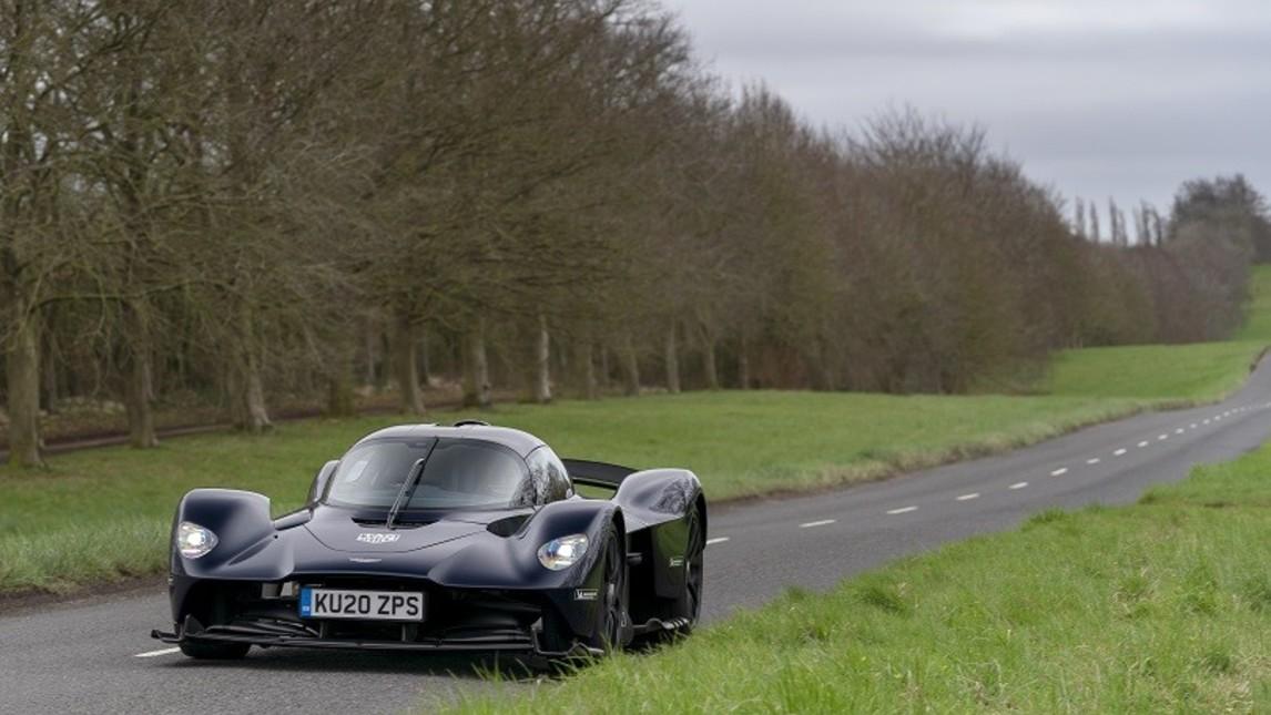 A black Aston Martin.
