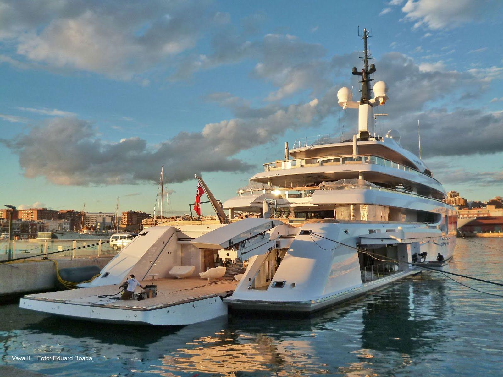 Bertarelli's yacht.