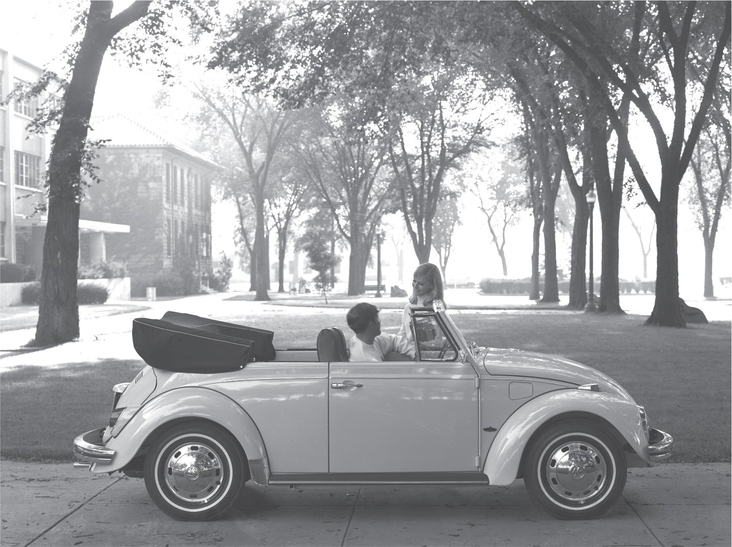 The Type 1 model got the moniker “Beetle” in 1969 and later that same year the VW would get another famous boost, thanks to its appearance as a vehicle that came to life in a famous movie. 