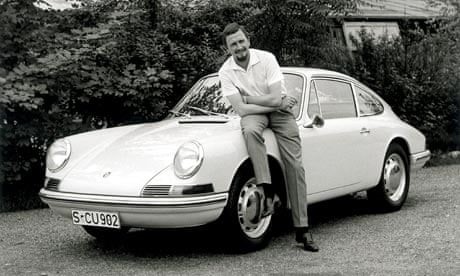 Ferdinand Alexander (Ferry) Porsche, designer or the 911 model, has died aged 76. He is pictured here leaning on a Type 901 Porsche (T8). 
