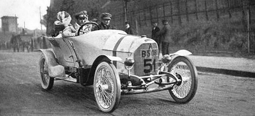 1910 Prince Heinrich race, F. Porsche. 