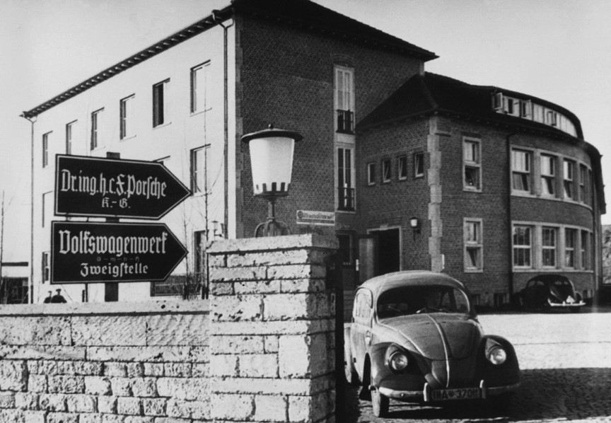 1938. The purpose-built headquarters for Porsche company in Zuffenhausen, later known as Porsche Werk 1. 