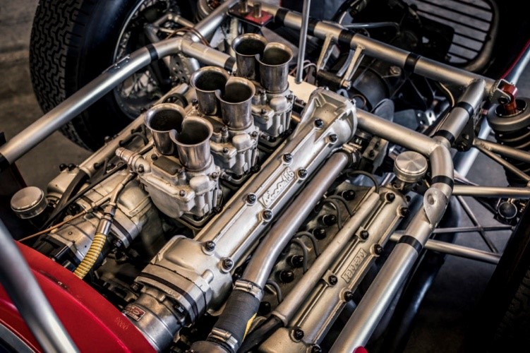 A 65-degree Ferrari Dino engine.