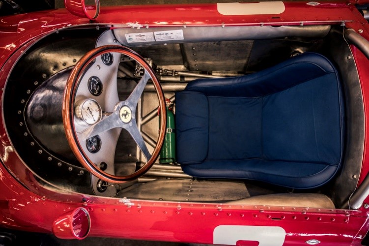 A Ferrari cockpit.