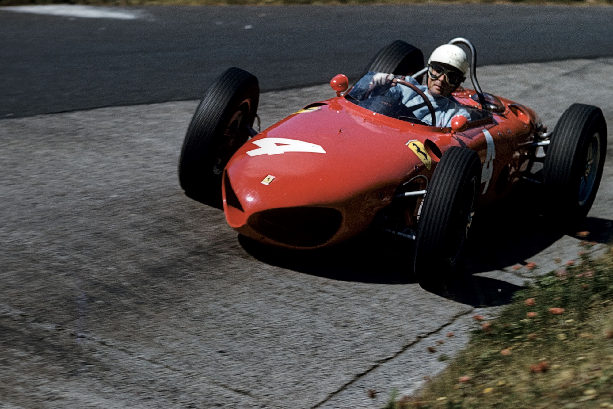 Phil Hill at the German GP in 1961.