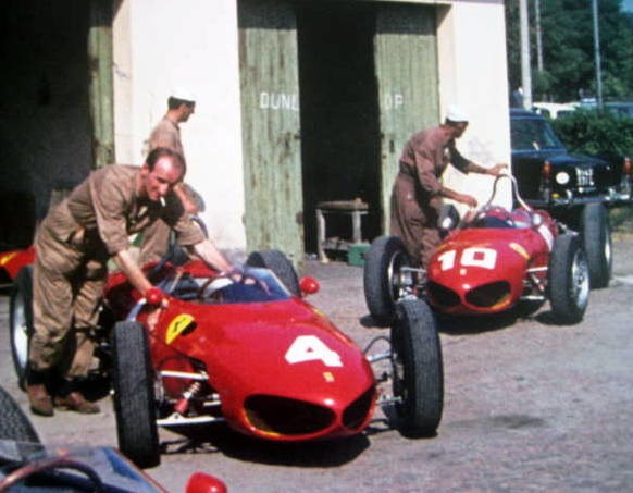 Ferrari 156 Dino Sharknose, paddock Italian Grand Prix, Monza 1962.