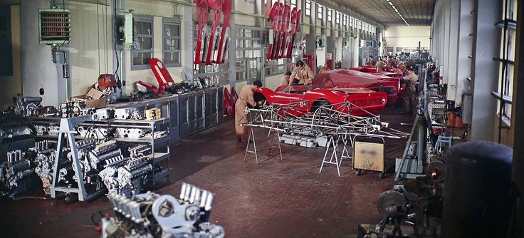 Race shop in 1966.