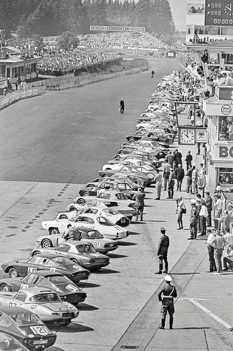 A vintage car race.