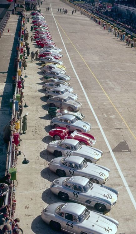 A vintage car race.