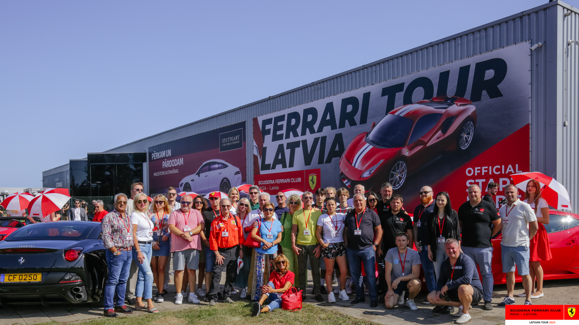 Ferrari owners and part of the SFC Riga team.