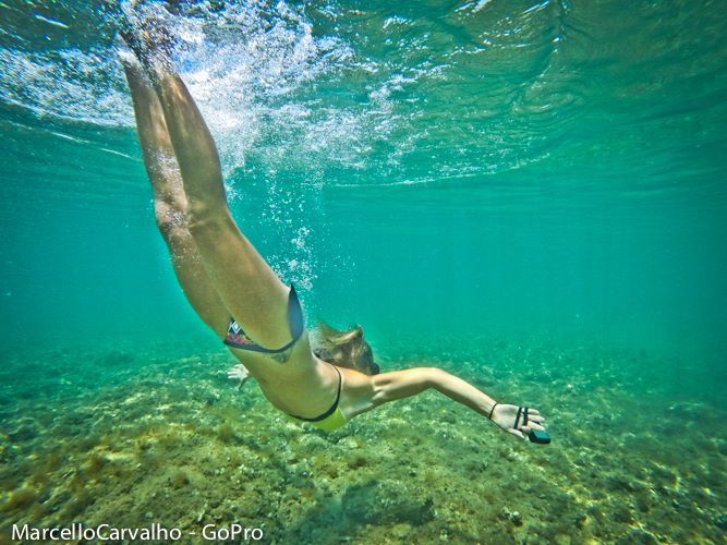 Flavia Tartaglini at the beach bar ‘Albatross’ at Kamari Beach, Greece, in July 2014.