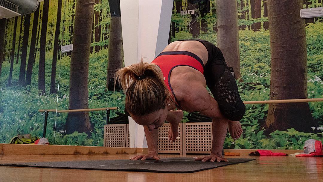 Flavia Tartaglini during training in March 2019.