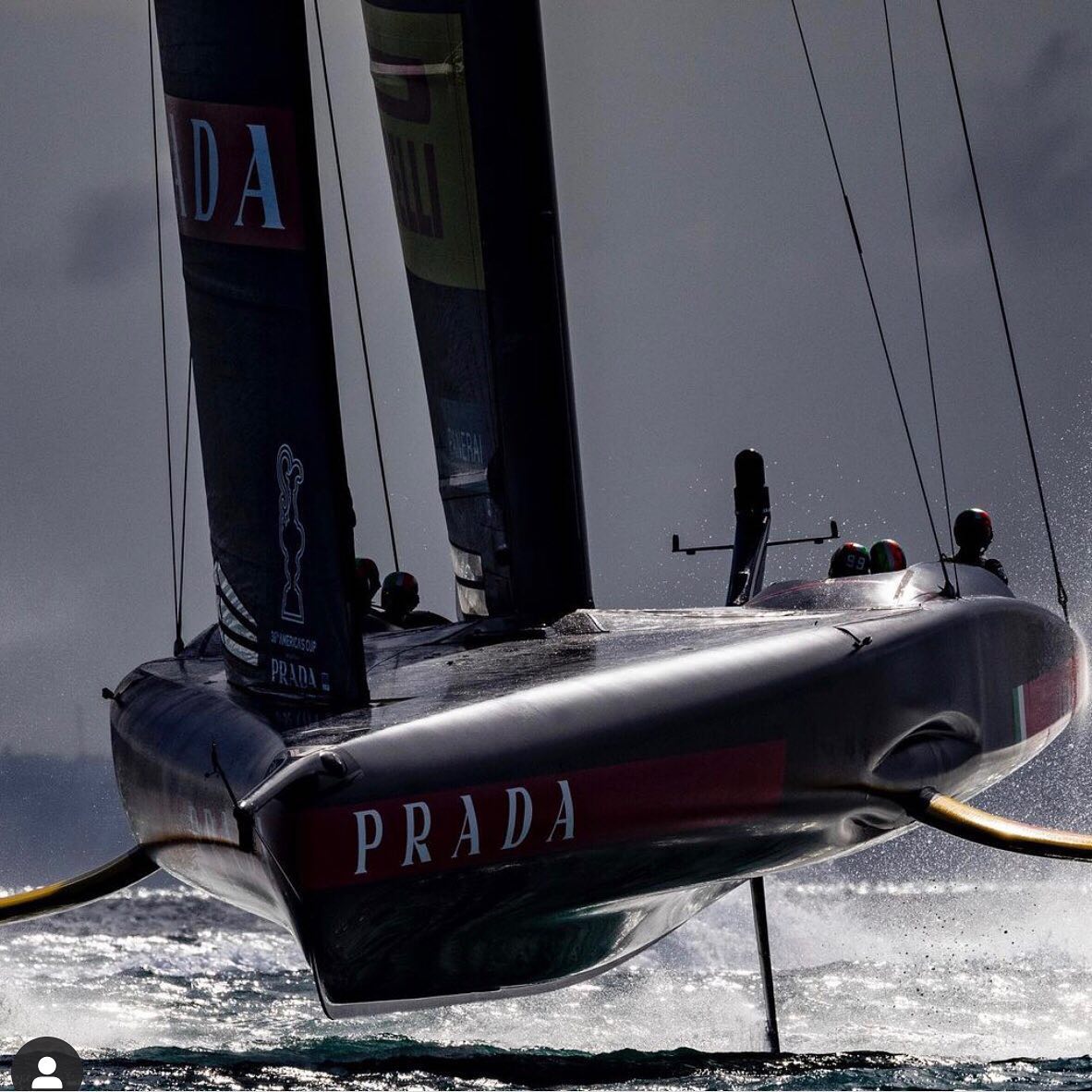 Luna Rossa in action in March 2021.